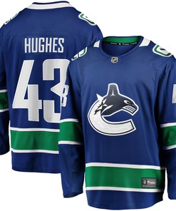 Quinn Hughes Vancouver Canucks Fanatics Branded Home Premier Breakaway Player Jersey - Blue Nhl