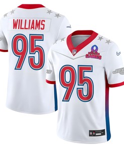 Quinnen Williams 95 Jets Pro Bowl 2023 Patch Men Jersey - White