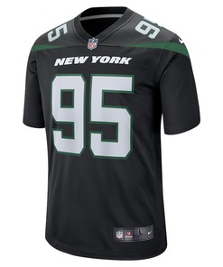 Quinnen Williams 95 New York Jets Alternate Game Player Jersey - Stealth Black