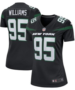 Quinnen Williams 95 New York Jets Women's Alternate Game Player Jersey - Stealth Black