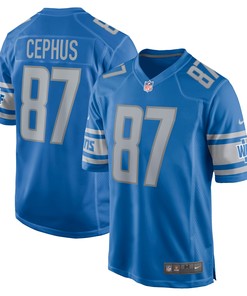 Quintez Cephus Detroit Lions Game Jersey - Blue Nfl