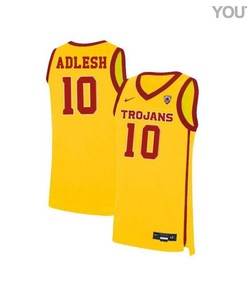 Quinton Adlesh 10 USC Trojans Elite Basketball Youth Jersey - Yellow