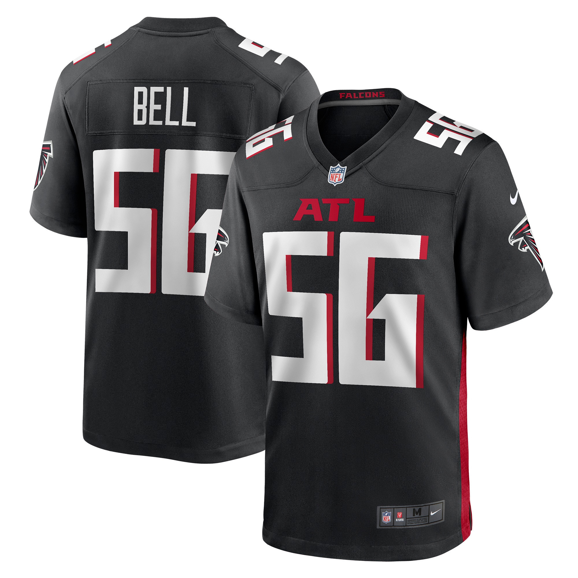 Quinton Bell Atlanta Falcons Game Jersey - Black Nfl