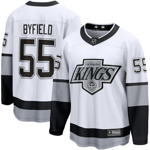 Quinton Byfield Los Angeles Kings Fanatics Branded Alternate Premier Breakaway Player Jersey - White Nhl