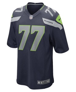 Quinton Jefferson Seattle Seahawks Game Player Jersey - College Navy
