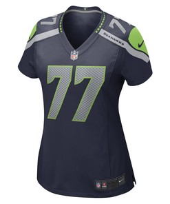 Quinton Jefferson Seattle Seahawks Women's Game Player Jersey - College Navy