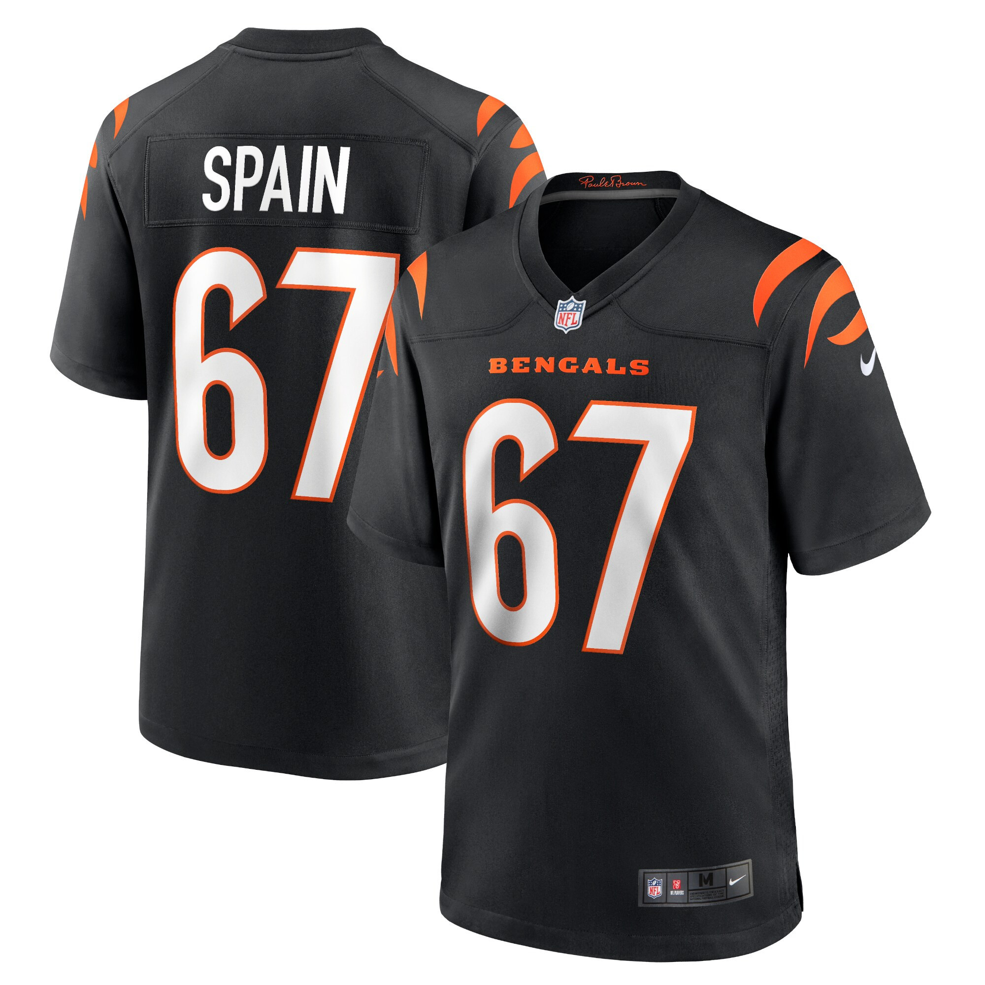 Quinton Spain Cincinnati Bengals Game Jersey - Black Nfl