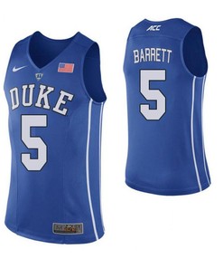 RJ Barrett 5 Duke Blue Devils Elite Basketball Men Jersey - Blue