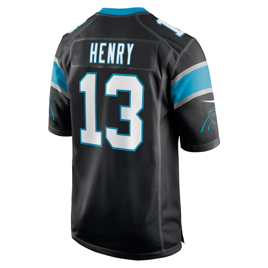Ra'Shaun Henry Carolina Panthers Game Player Jersey - Black