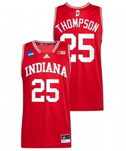 Race Thompson 25 Indiana Hoosiers 2022 March Madness Basketball Men Jersey - Red