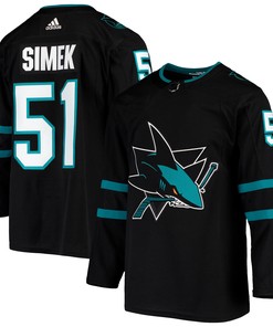 Radim Simek San Jose Sharks Adidas Alternate Authentic Jersey - Black Nhl