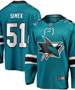 Radim Simek San Jose Sharks Fanatics Branded Home Breakaway Player Jersey - Teal Nhl