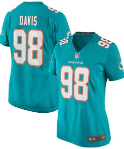 Raekwon Davis Miami Dolphins Womens Game Jersey - Aqua Nfl