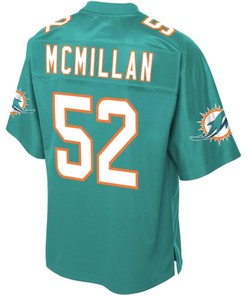 Raekwon Mcmillan Miami Dolphins Nfl Pro Line Team Player Jersey - Aqua