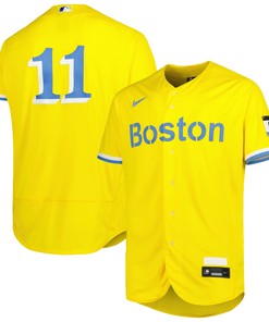 Rafael Devers Boston Red Sox 2021 City Connect Authentic Player Jersey - Gold/light Blue Mlb