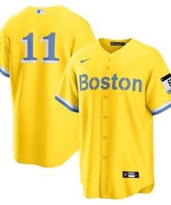 Rafael Devers Boston Red Sox 2021 City Connect Replica Player Jersey - Gold/light Blue Mlb