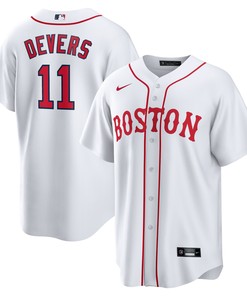 Rafael Devers Boston Red Sox 2021 Patriots Day Official Replica Player Jersey - White Mlb