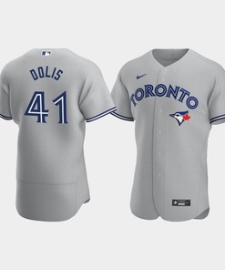 Rafael Dolis 41 Toronto Blue Jays Gray Road Jersey
