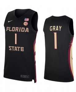 RaiQuan Gray 1 Florida State Seminoles Black Jersey College Basketball Alumni