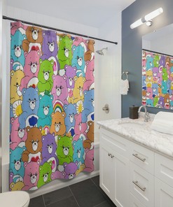 Rainbow Bears Shower Curtain that is Beary Awesome