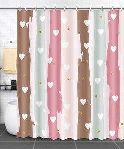 Rainbow Sweetheart Shower Curtain