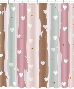 Rainbow Sweetheart Shower Curtain