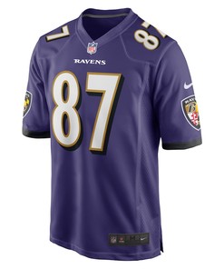 Raleigh Webb Baltimore Ravens Game Player Jersey - Purple