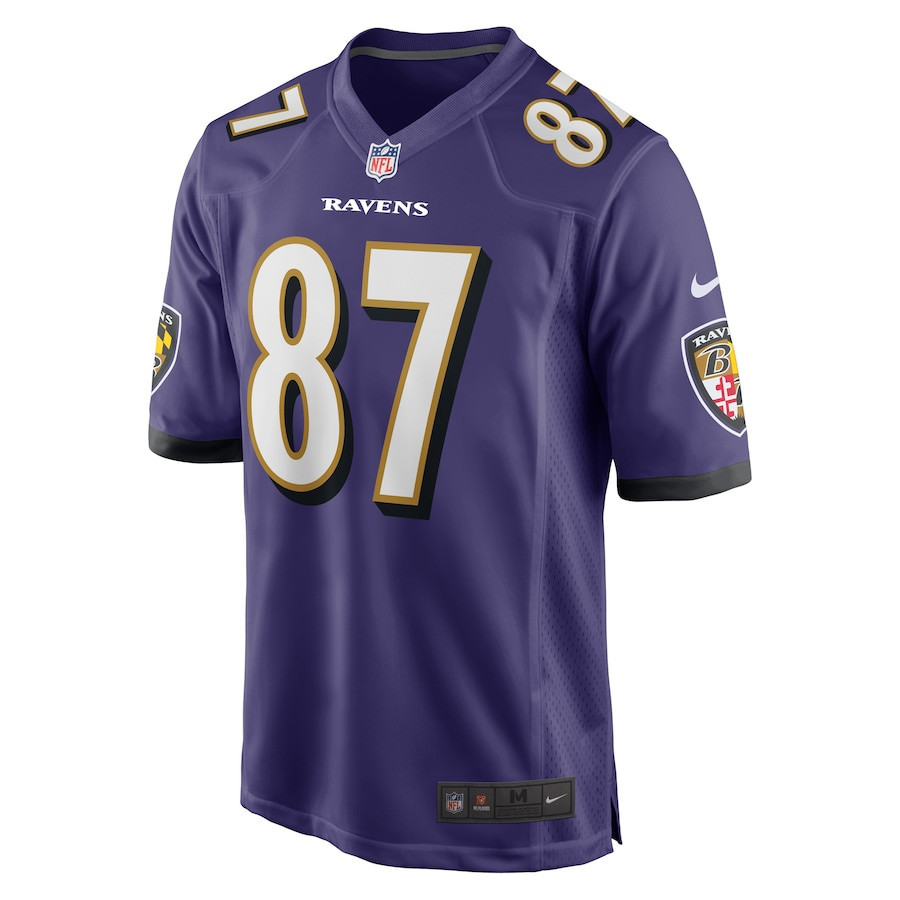 Raleigh Webb Baltimore Ravens Game Player Jersey - Purple