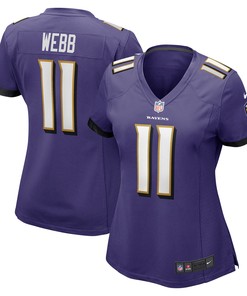 Raleigh Webb Baltimore Ravens Womens Player Game Jersey - Purple Nfl
