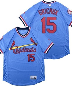 Randal Grichuk #15 St Louis Cardinals 2020 Mlb Blue Jersey