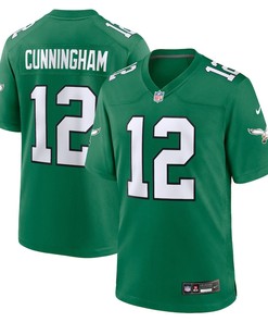 Randall Cunningham 12 Philadelphia Eagles Alternate Retired Game Men Jersey - Kelly Green