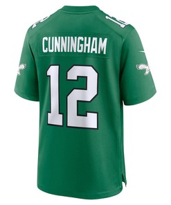 Randall Cunningham 12 Philadelphia Eagles Alternate Retired Game Men Jersey - Kelly Green