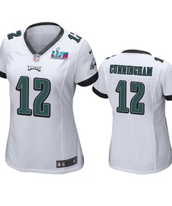 Randall Cunningham 12 Philadelphia Eagles Super Bowl LVII White Game Jersey - Women