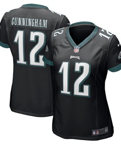 Randall Cunningham Philadelphia Eagles Womens Retired Game Jersey - Black Nfl