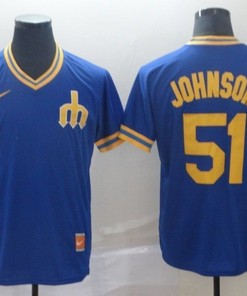 Randy Johnson #51 Seattle Marines 2020 Mlb Blue Jersey