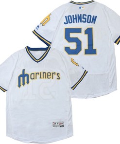 Randy Johnson #51 Seattle Marines 2020 Mlb White Jersey