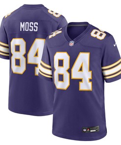 Randy Moss 24 Minnesota Vikings Classic Retired Game Men Jersey - Purple