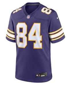 Randy Moss 24 Minnesota Vikings Classic Retired Game Men Jersey - Purple