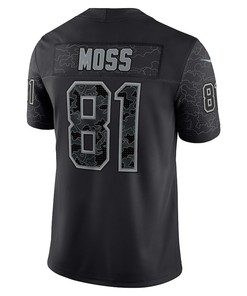 Randy Moss 81 New England Patriots Retired Player RFLCTV Limited Jersey - Black