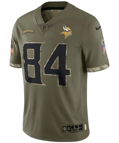 Randy Moss Minnesota Vikings 2022 Salute To Service Retired Player Limited Jersey - Olive