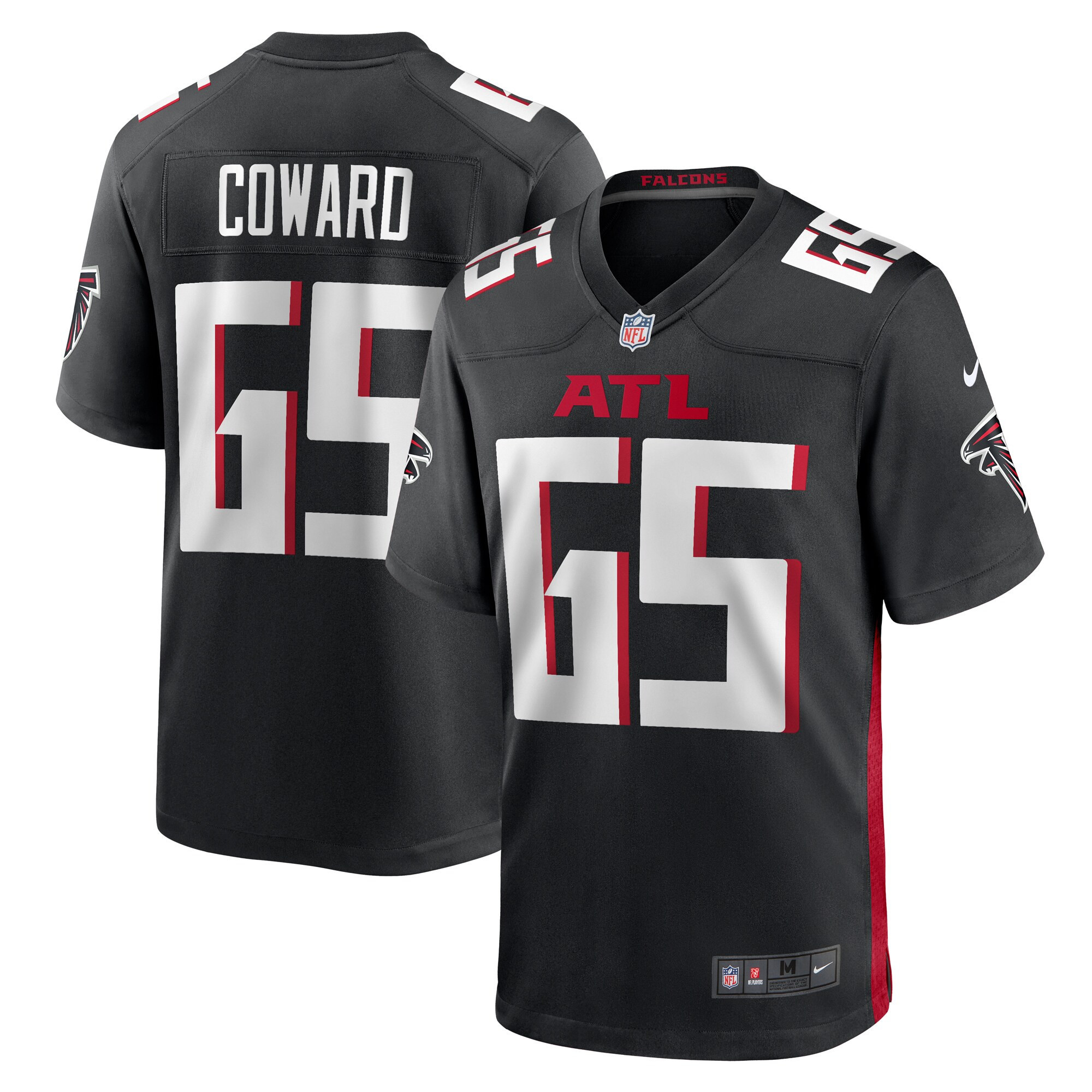 Rashaad Coward Atlanta Falcons Player Game Jersey - Black Nfl