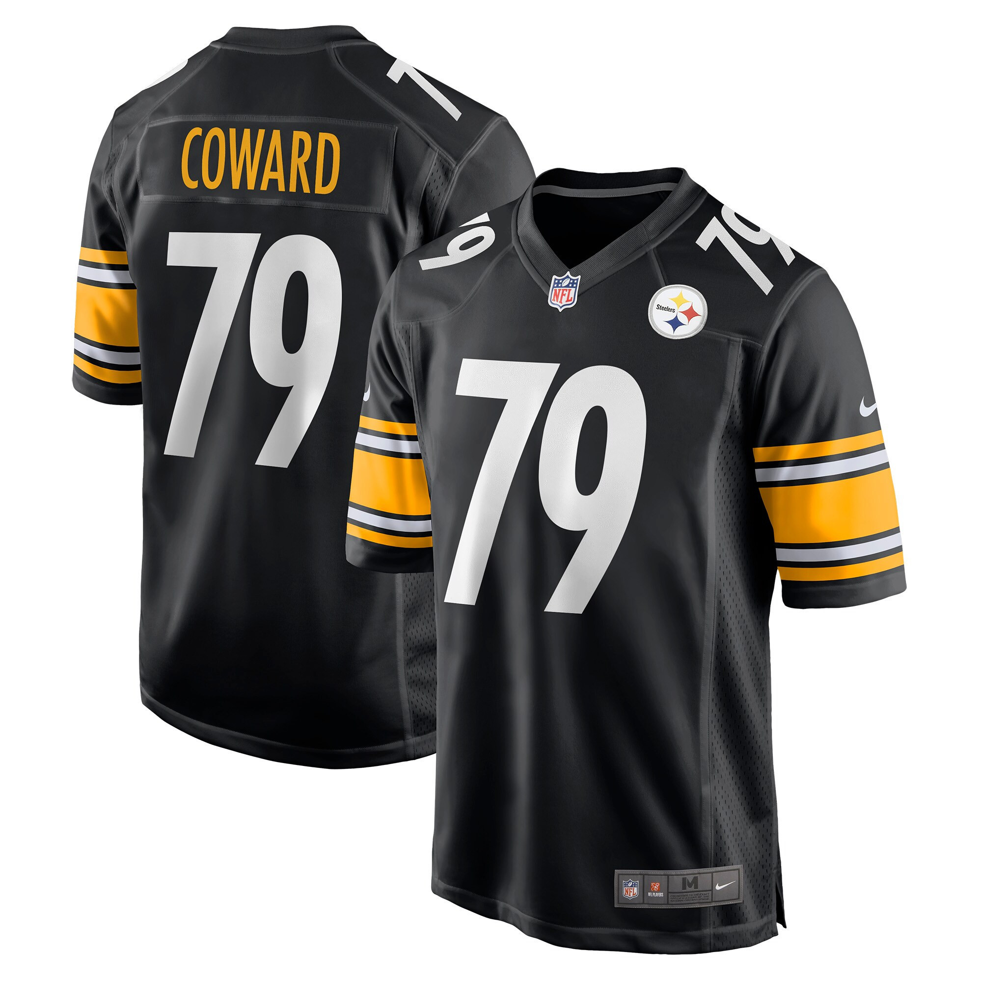 Rashaad Coward Pittsburgh Steelers Game Jersey - Black Nfl
