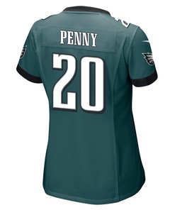 Rashaad Penny 20 Philadelphia Eagles Women Game Jersey - Midnight Green