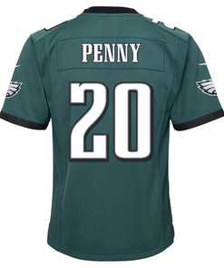 Rashaad Penny 20 Philadelphia Eagles Youth Game Jersey - Midnight Green