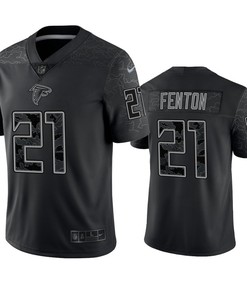 Rashad Fenton 21 Atlanta Falcons Black Reflective Limited Jersey - Men