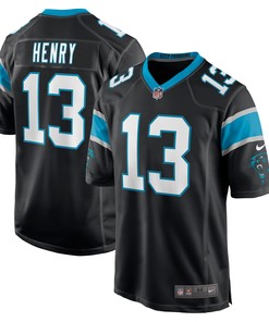 Rashaun Henry Carolina Panthers Game Player Jersey - Black Nfl