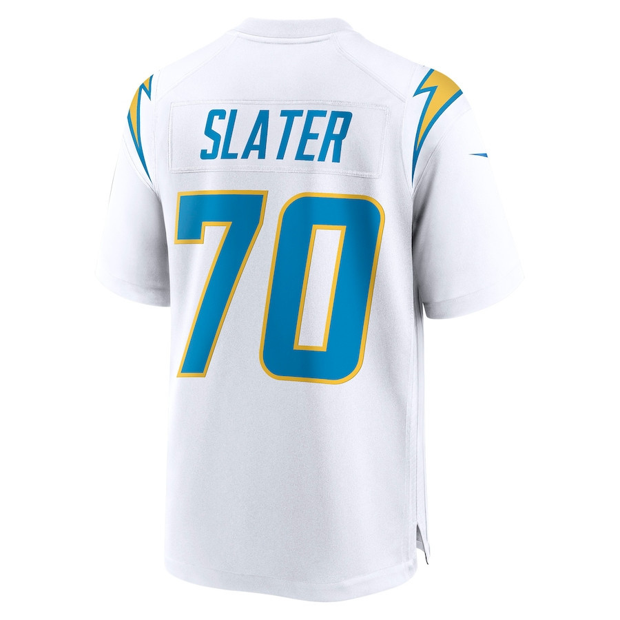 Rashawn Slater 70 Los Angeles Chargers Game Jersey - White