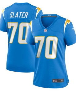 Rashawn Slater 70 Los Angeles Chargers Women's Game Jersey - Powder Blue