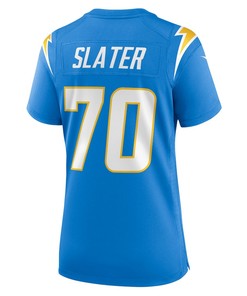 Rashawn Slater 70 Los Angeles Chargers Women's Game Jersey - Powder Blue