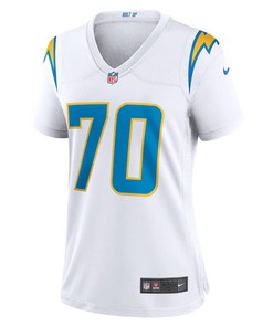Rashawn Slater 70 Los Angeles Chargers Women's Game Jersey - White